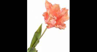 Silk-ka Zijden Bloem-Kunstbloem Tulp Steel Perzik 71 cm