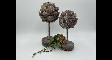 Countryfield - Artisjok - Davor - L - grijs - L14xB14xH29,5 cm