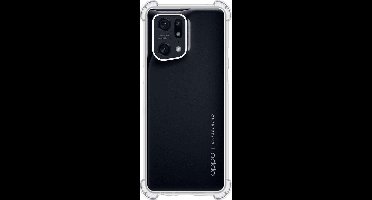 Shop4 - Oppo Find X5 Pro Hoesje - Zachte Back Case Drop Shock Proof Transparant