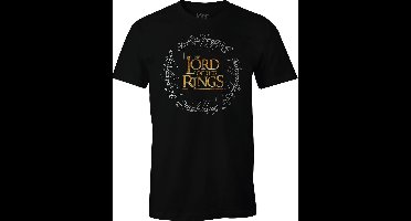 The Lord Of The Rings - Ring Logo - Heren T-Shirt - Zwart - M