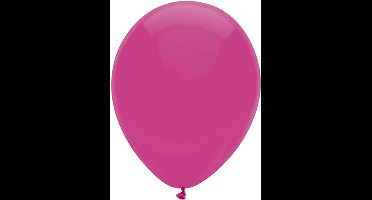 Haza - Ballonnen - donkeroze - verjaardag/thema feest - 100x stuks - 29 cm