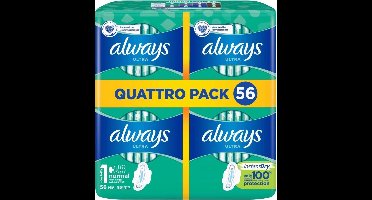 Always Ultra - Maandverband - 1 Normal With Wings - Instant Dry - 56st