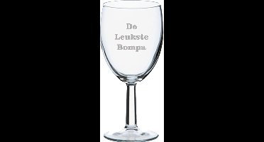 Wijnglas gegraveerd - 24,5cl - De Leukste Bompa