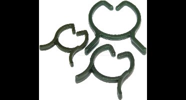 Geli Planten klemmen set - 30x stuks - kunststof - Dia 16 / 20 / 25 mm - binddraad - klemmetjes
