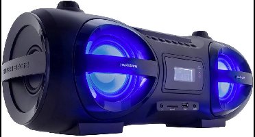 UNIVERSUM BB 500-20 Ghettoblaster VHF (FM) AUX, Bluetooth, CD, SD, USB Incl. afstandsbediening, Sfeerverlichting Zwart