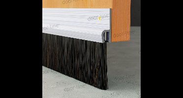 Stripborstel met h-profiel | Voor afdichting van kieren, recht profiel | Lengte: 1000 mm | Zichtbare haarlengte: 30 mm | Totale hoogte: 51,5 mm