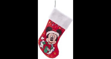 Kerstsok - 19" mickey present