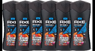 Axe Douchegel – Skateboard & Fresh Roses - Voordeelverpakking 6 x 250 ml
