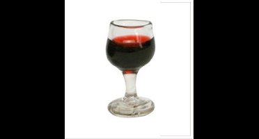 Stafil Miniatuur Glas Rode wijn 2,2cm hoog