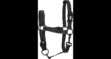 Excellent Horse - S (Shet) - Premium Essential Halster - Reflecterend halster voor paard - Geschikt voor paarden - Zwart