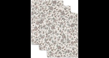 Jollein - Hydrofiel Washandje 15x20cm - Baby Washandje - Retro Flowers - 3 Stuks