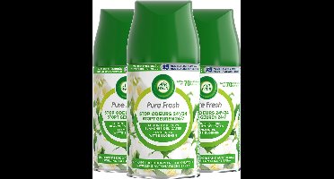 Air Wick Pure Fresh Luchtverfrisser - Pure Jasmijn en Witte Bloemen - Navulling - 250 ml - 3 stuks - Voordeelverpakking