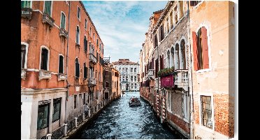 Schilderijkoning - Canvas Schilderij Grand Canal Venetië - 40 x 30 cm