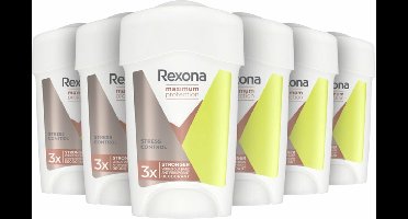 Rexona Maximum Protection Stress Control Anti-Transpirant Stick - 6 x 45 ml - Voordeelverpakking