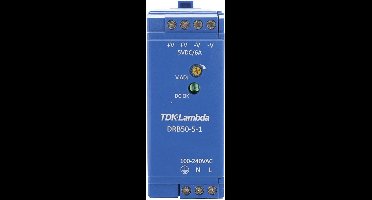TDK-Lambda DRB50-5-1 DIN-rail netvoeding 5 V/DC 2.5 A 30 W Aantal uitgangen:1 x Inhoud 1 stuk(s)
