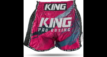 King KPB Kickboks broekje - Storm 3 - Roze met blauw - M