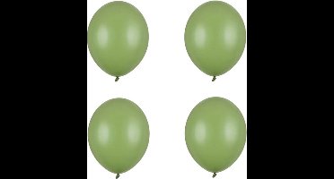 Partydeco - Ballonnen latex - Rosemary green Eucalyptus 27 cm (100 stuks)