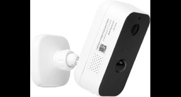Slimme buitencamera op wifi en zonne-energie - Smart camera - Met ingebouwde lamp en microfoon - Wit