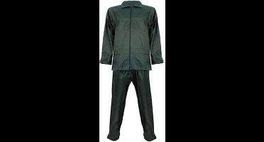 Regenpak polyester/PVC 2-delig groen maat XXXL