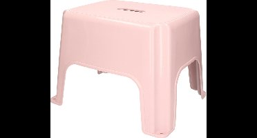 Forte Plastics Keukenkrukje/opstapje - Handy Step - roze - kunststof - 40 x 30 x 28 cm