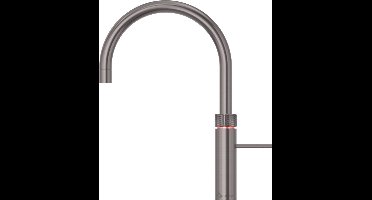 Quooker Fusion Round Gun Metal met Combi Boiler + CUBE