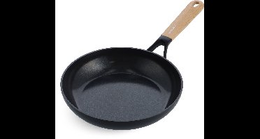 Greenpan Eco-Smartshape keramische inductie koekenpan 24cm - PFAS-vrij - gerecycleerd aluminium - Vaatwasserbestendig - Ovenbestendig tot 140°C - koudgreep - stapelbaar - zonder deksel - Light wood