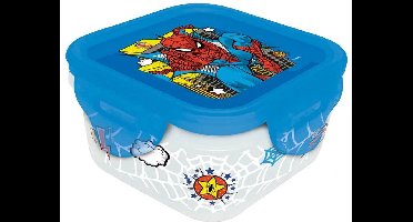 Spiderman - Marvel koekendoos - Blauw - Bewaardoosje. Afm. 10 x 10 x 6 cm (BxDxH)