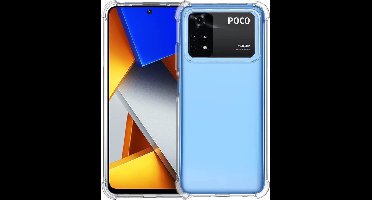 LuxeBass Hoesje geschikt voor Xiaomi Poco X4 Pro - AntiShock- TPU - Transparant