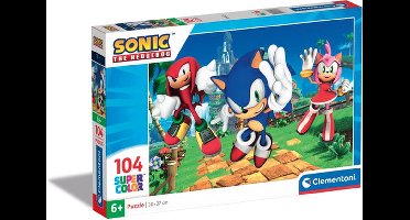 Clementoni - Puzzel - 104 Stukjes - Sonic - Puzzel Voor Kinderen - Supercolor