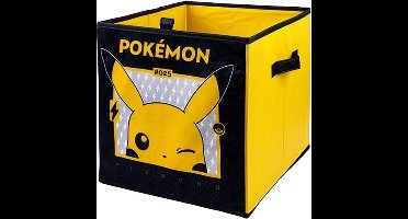 Pokemon Opbergdoos/box - Pikachu - Zwart / Geel - 33 x 33 x 37 CM