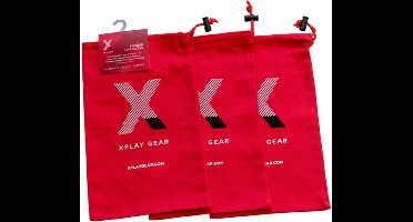PerfectFitBrand - XPlay Ultra Soft Gear Bag - Opbergzakje - 3 Stuks red