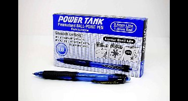 Balpen Uni-ball Powertank medium blauw | 12 stuks