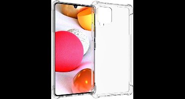 Shop4 - Geschikt voor Samsung Galaxy A42 5G Hoesje - Zachte Back Case Drop Proof Transparant
