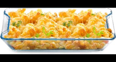 Kleine glazen ovenschaal, (XS-1L) glazen ovenschaal groot, lasagne ovenschaal, ovenschaal