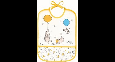 Tigex | Waterdichte Slabbetje | Disney | Winnie de Poeh | transparent- geel | 6 m+ Geel