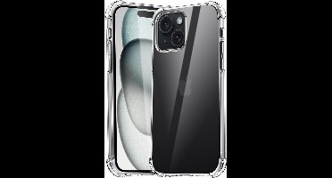 Hoesje geschikt voor iPhone 15 - Back Cover Case ShockGuard Transparant