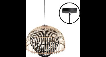 PTMD Mykel Hanglamp - 61 x 61 x 46 cm - Bamboe - Créme
