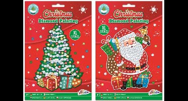 Grafix Kerst XL Diamond Painting A5 formaat