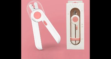 Nagelschaartje met verlichting voor huisdieren - Mini Led Nail Clipper - Roze - Pet Nail Clipper - Huisdieren - Katten - Honden - Cavia - Konijn - Knaagdieren