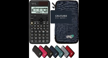 Casio fx-991DE CW ClassWiz incl. WYNGS Beschermhoes Blauw - Wetenschappelijke Rekenmachine - Basis Pakket