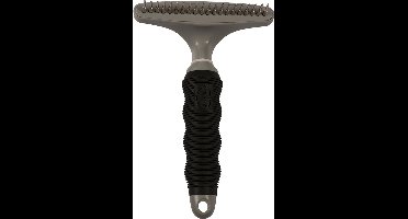 Duvoplus - Dierenborstel - Hond - Anti-klit Hark 20 Pins Zwart/grijs - 1st