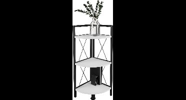 VCM Houten metalen hoek plank opslag stand plank boekenplank decoratieve boeken stand plank Insasi 2 Houten metalen hoek plank opslag stand plank boekenplank decoratieve boeken stand plank Insasi 2