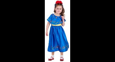 Smiffys - Artist Frida Costume Kids - Kids tm 6 jaar - Blauw