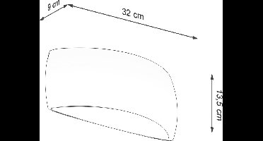 Sollux Lighting Wandlamp Pontius - 13.5x32x9cm - G9 - wit - keramiek