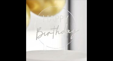 Ginger Ray - Cake Topper Happy Birthday Acryl