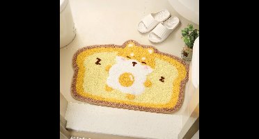 Schattig badkleed Badmat voor badkamer Antislip Zachte badmat voor douches Schattig pluche microvezel superabsorberend pluche tapijt voor 45 x 65 cm