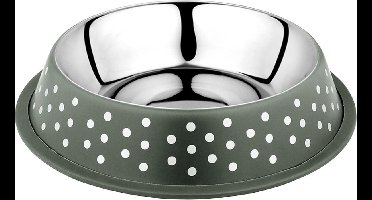 Duvoplus - Drinkbak - Hond - Eetkom Deco Fix Dots 150ml - Xs - 15,5x15,5x3cm Groen - 1st