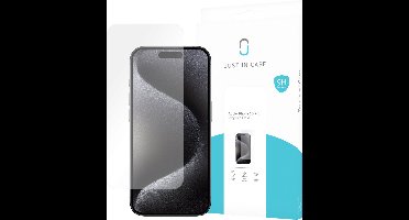 Just in Case screenprotector geschikt voor iPhone 15 Pro - Screenprotector Gehard Glas