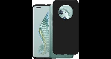 Just in Case hoesje geschikt voor Honor Magic5 Pro Hoesje Siliconen - Flexibele Case - Zwart