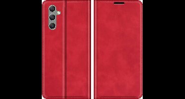 Just in Case hoesje geschikt voor Samsung Galaxy A24 4G - Hoesje met Pasjeshouder - Luxe Book Case - Rood